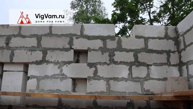 Строительство дома из газобетонных блоков под Клином.