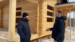 Баня из профилированного бруса.Отзыв от заказчика.