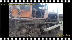 Тракторы ДТ 75 месят грязь на бездорожье! Каждый гусеничный трактор мечтает стать. Смотреть видео.