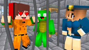 Джей Джей и Майк Сбегают из тюрьмы Майнкрафт Анимация