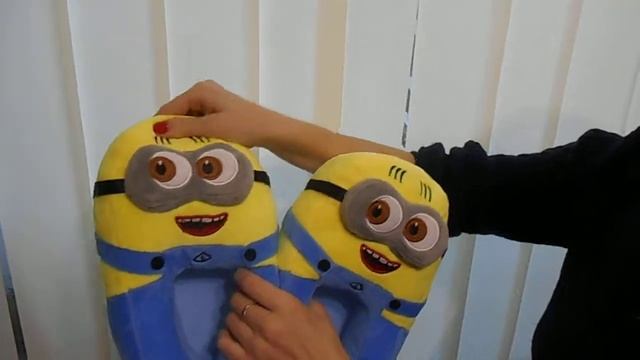 Красивые Тапочки Миньоны купить в Украине! Отзыв на тапочки миньоны от покупателя. Тапки миньоны. смотреть онлайн