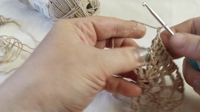 узор крючком. листья. летняя косынка