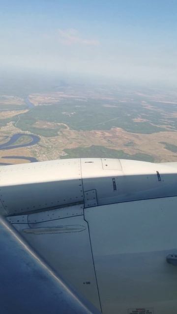 Классный вид с самолета при взлете #boing737 смотреть онлайн