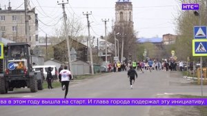 Легкоатлетическая эстафета в Ирбите, посвященная 80-летию Победы