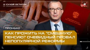 Пронько: Как прожить на "смешную" пенсию? Очевидный провал непопулярной реформы