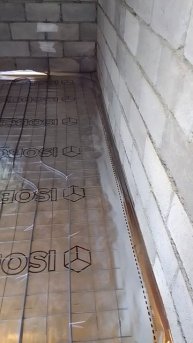 тёплый пол в предбаннике