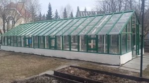 Ремонт стеклянной теплицы 4х20 м