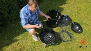 Угольная коптильня/гриль  Weber Smokey Mountain Smoker #гриль #webergril