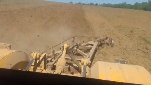 Пахота на Кировец К-701 с плугом ПЛН-8-35