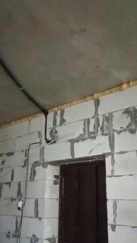 Заложили трассу и установили наружный блок кондицион?