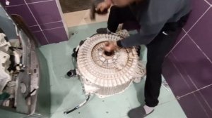 Замена подшипников на стиральной машинке LG 10кг