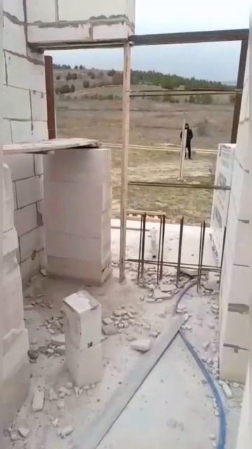 Стены дома из газобетона | Строим #домвкрыму 17 дней и 2 ?