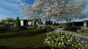 Ландшафтный дизайн участка 12 соток