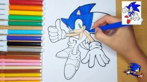 Соник Х | Раскраска Соник Икс |  Супергерой |  Рисование #соник #sonic #sonicx