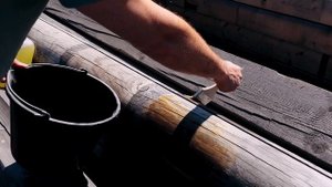 Чем отбелить доски и бревна? Тестируем Белизну, Неомид