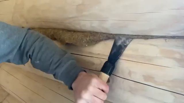 Конопатка сруба