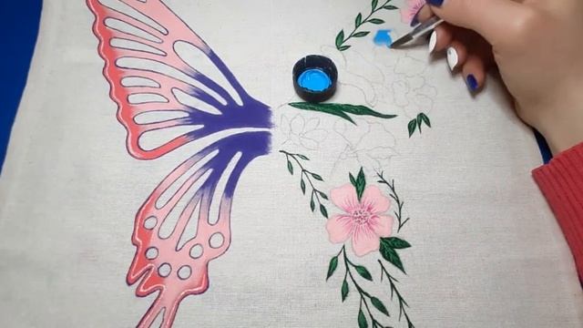 Рисуем на экосумке.Бабочка #handmade #рисуемнашоппере смотреть онлайн