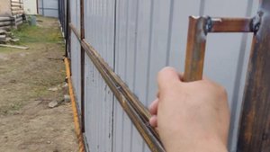 самодельные откатные ворота