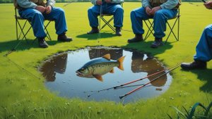 Рыбалка в ручье