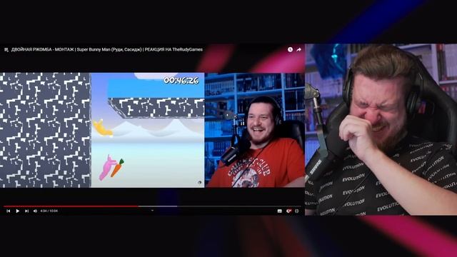 Реакция на ДВОЙНАЯ РЖОМБА - МОНТАЖ | Super Bunny Man (Руди, Сас?