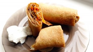 Блины с очень вкусной начинкой. 🥞🤗