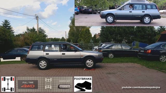 ТЕСТ НА ПРОСКАЛЬЗЫВАНИЕ - Toyota Corolla 1988 года выпуска, полный рабочий день, 4WD AE95