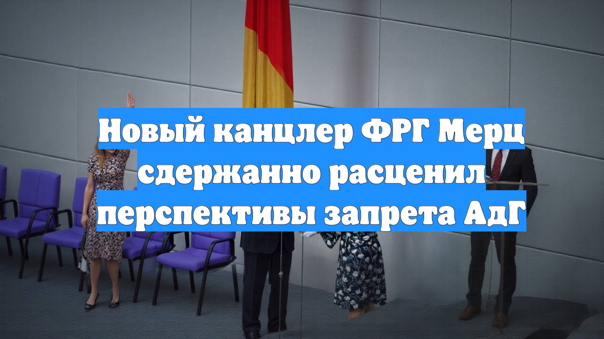 Новый канцлер ФРГ Мерц сдержанно расценил перспективы запрета АдГ