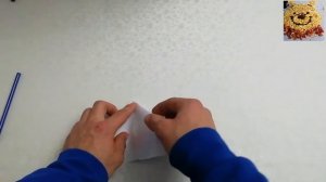 Ақ қағаздан балық жасау. Изготовление рыбы из белой бумаги.