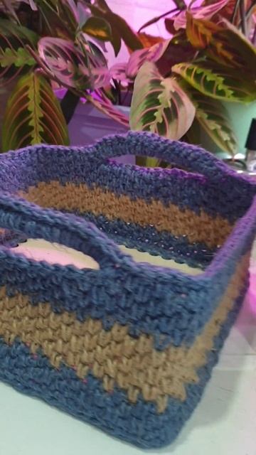 корзинка из джута крючком смотреть онлайн