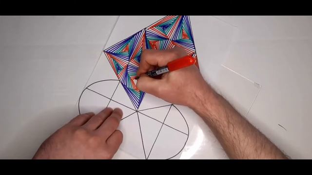 3D рисунок,иллюзия линий. смотреть онлайн