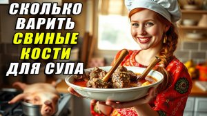 Сколько варить кости свинины для супа
