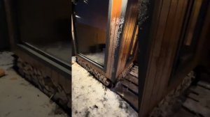 Каркасная баня с панорамными окнами. Сегодня доделали