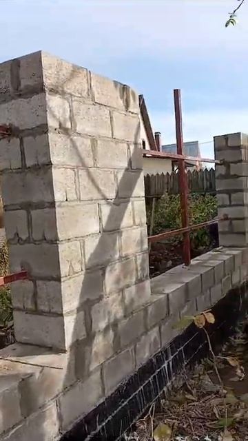 Кладка столбов из газобетонных блоков смотреть онлайн
