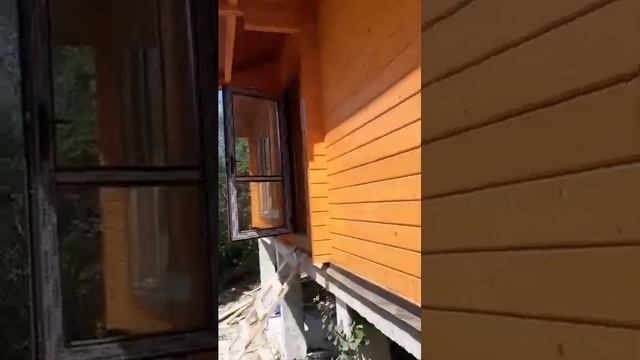Идет строительство дома из клееного бруса в Глебовке (