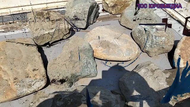Привëз камни для ограждения датской площадки