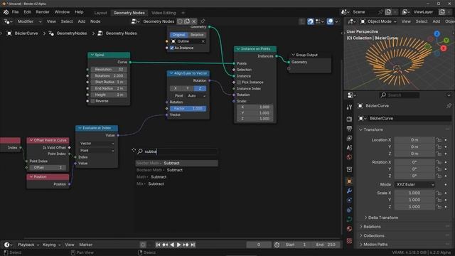 How to render curves and edges(Как визуализировать кривые и ребра)