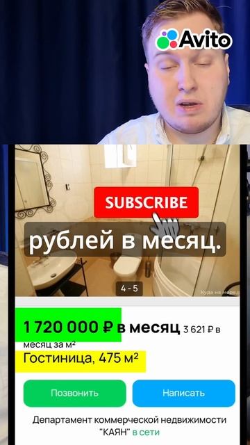 Аренда гостиницы - Готовый бизнес на Авито