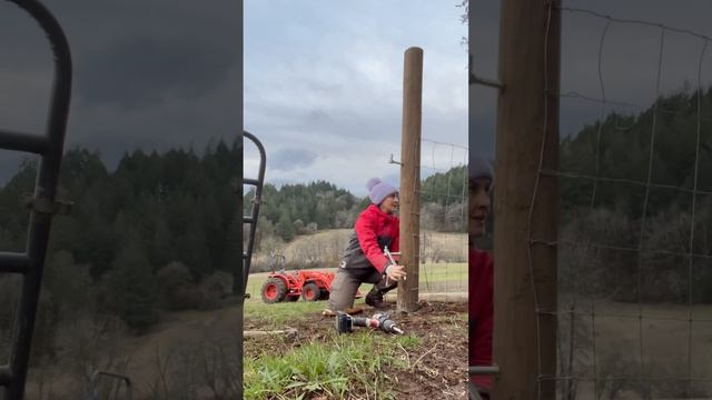 Как правильно повесить ворота на круглый столб смотреть онлайн