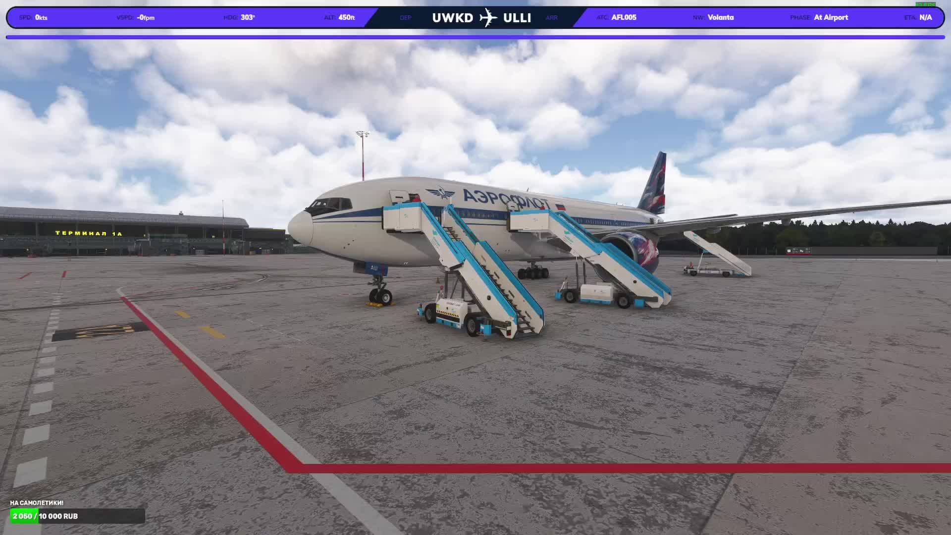 MSFS 2024 PMDG 777-200ER, AFL005, Vatsim, Kazan(UWKD) - St Petersburg(ULLI)