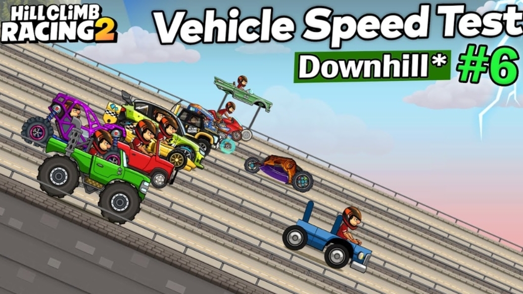 THE FASTEST CAR in Hill Climb Racing 2 (DOWNHILL) - GamePlay