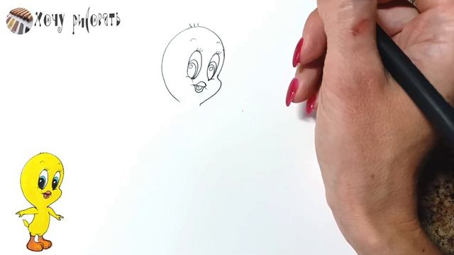 Как нарисовать Ципленка Твити Бакс Бани / How to draw Tweety Bir смотреть онлайн