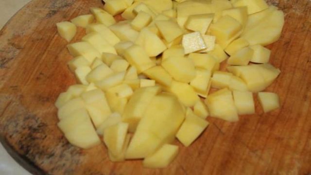 Картофельный суп с миксом замороженных овощей