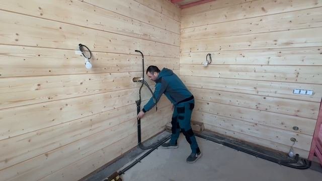 ⚡️Электрика в брусовом доме! Обзор и комплектация! #к?