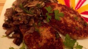 Фасолевые котлеты с грибами.