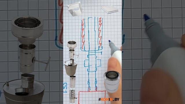 Дымоход для бани PanKomin с 316 баком, часть 2 // Работа с клие