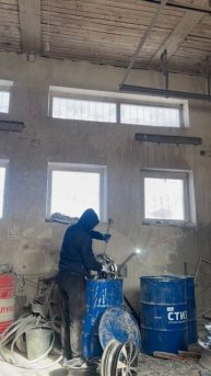 Смывка порошковой краски для дисков #порошковаяпокра?