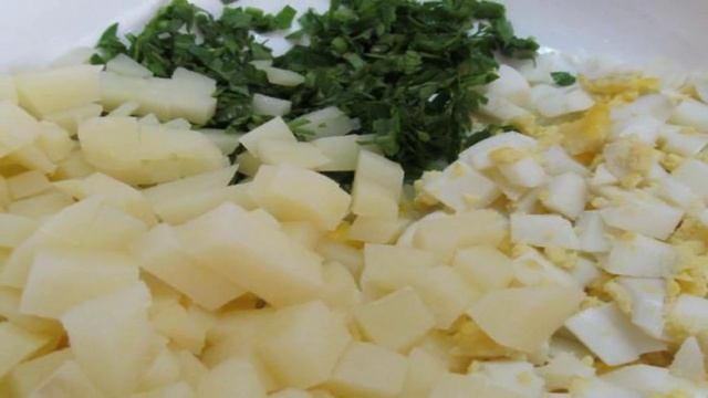 Окрошка на грибном бульоне