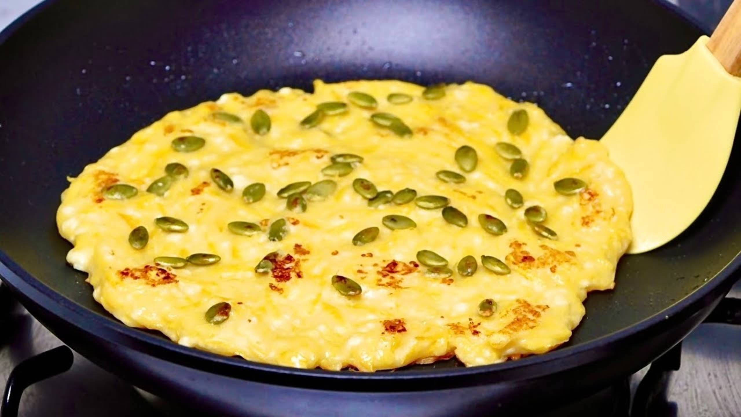 ТЫКВА вкуснее, чем  пицца! Простой рецепт! Быстрый Запеканка из тыквы на сковороде за минуты!