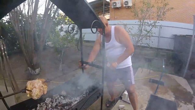Курочка гриль на мангале / grilled chicken