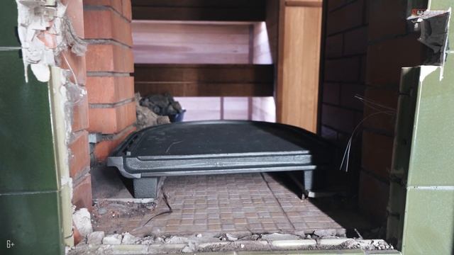 Монтаж печи Авангард ЗК в бане в сложных условиях смотреть онлайн